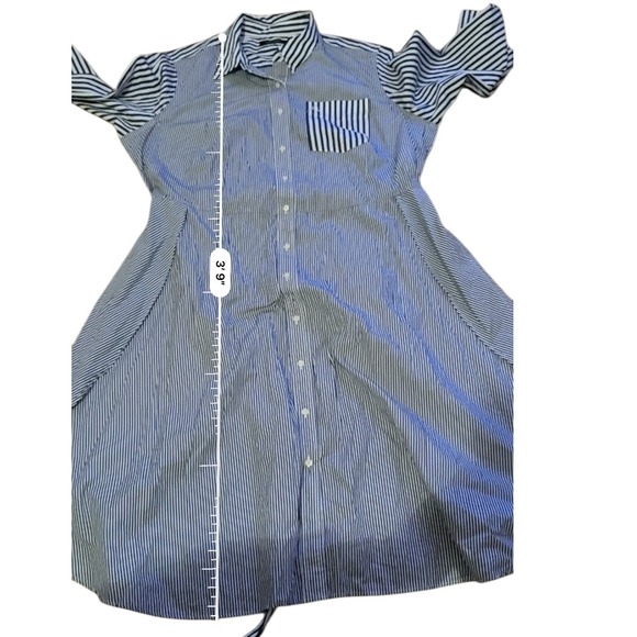 Lauren Ralph Lauren Stripe Shirtdress Women's Size 18W Cotton Belted Button Up - Picture 12 of 12